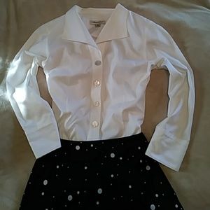 {Coldwater Creek} White 3/4 Sleeve🌟